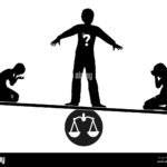 Comment est partagé un héritage entre frère et sœur en droit français balance-de-justice-avec-silhouettes-frere-soeur