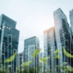 Quels sont les avis sur la SCPI Corum Origin pour un investissement rentable batiments-modernes-avec-graphique-de-croissance-verte