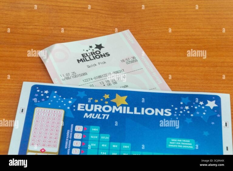 billets euromillions avec des euros scintillants