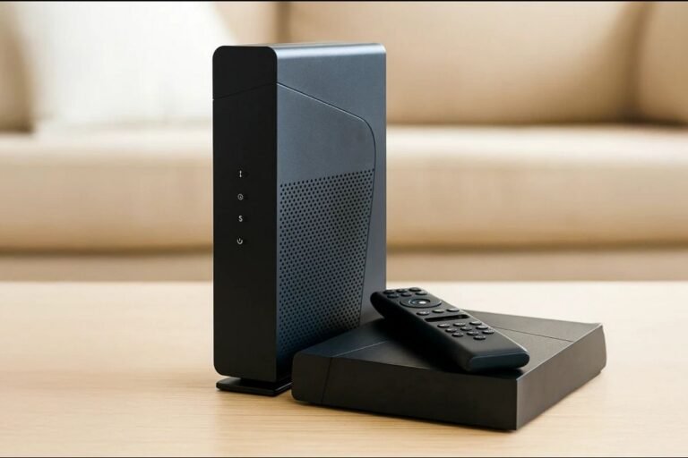 box internet sfr avec television et smartphone