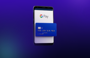 carte bancaire avec smartphone et logo google pay