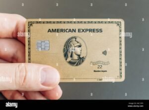 carte de credit american express en main