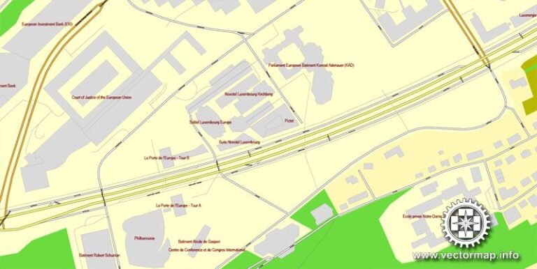carte du luxembourg avec icones bancaires evolutives