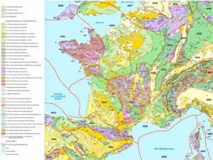 carte geographique illustrant la zone a france