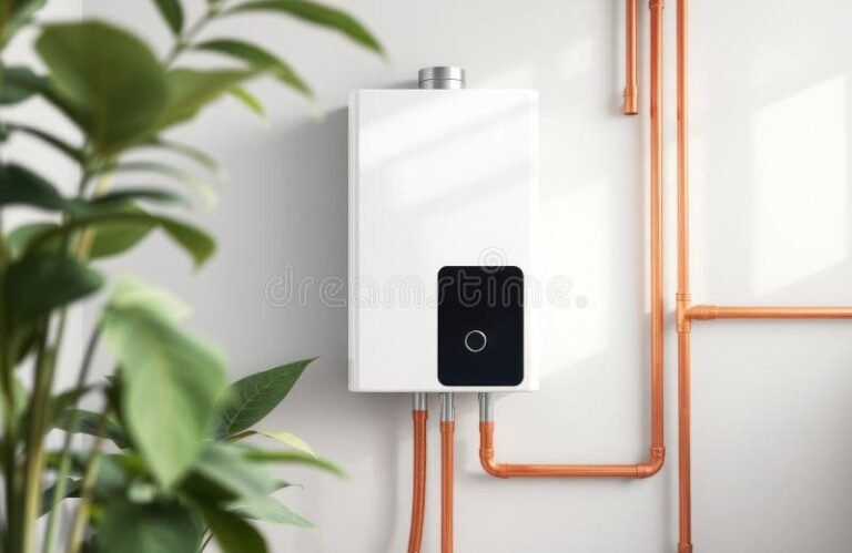 chauffe eau electrique moderne dans une maison lumineuse