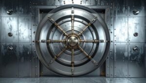 coffre fort bancaire securise avec porte renforcee