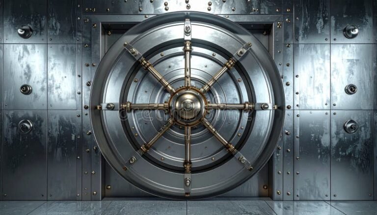 coffre fort bancaire securise avec porte renforcee