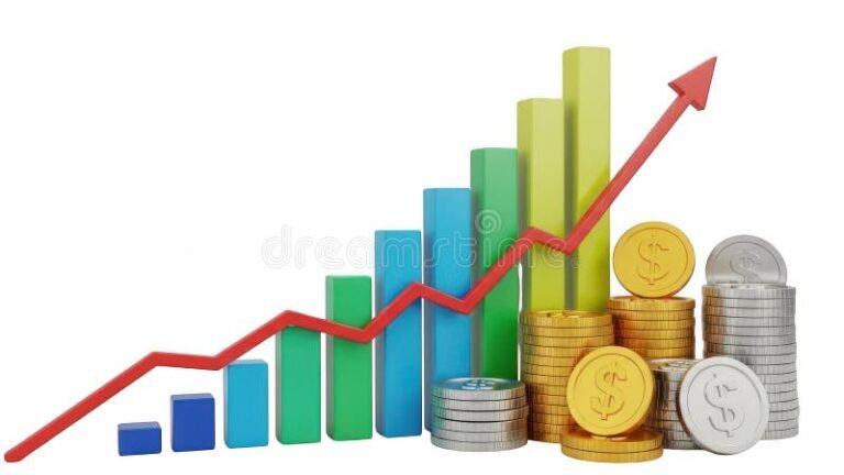 Comment Calculer Les Plus-Values Sur Vos Crypto-Monnaies Facilement 42 graphique croissant avec pieces de crypto monnaies colorees