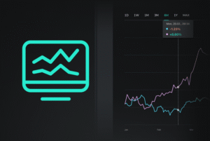 graphique evolutif de portefeuille financier diversifie