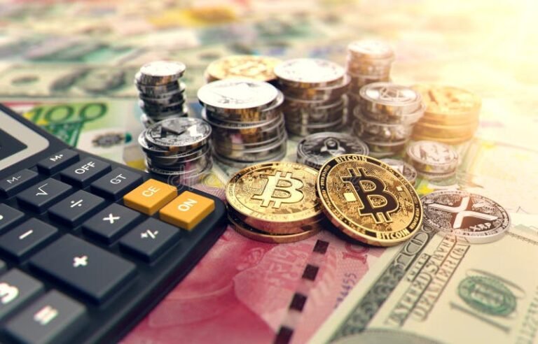 Quand Faut-Il Payer La Flat Tax Sur Les Gains Crypto En France 37 illustration dune cryptomonnaie et calculatrice