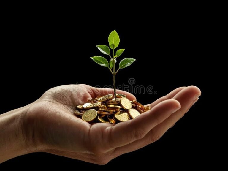 Quel Comparatif d’Assurance Vie en Fonds en Euros Choisir Pour Investir 32 main tenant des pieces dor croissantes